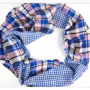 Alex Lehr American Colors Contrast Plaid Scarf